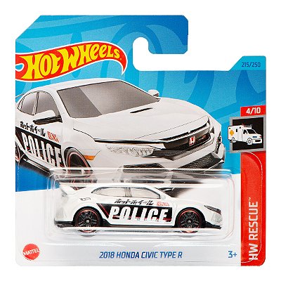 Carro Hot Wheels 2018 Honda Civic Type R Police 2023 Lote M Hkj21 4/10