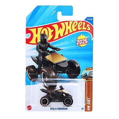 Carro Hot Wheels Tesla Cyberquad Gold 2025 Lote L HYX91 4/10