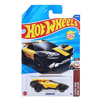 Carro Hot Wheels Amaru GTC Amarelo 2025 Lote M JBB52 4/5
