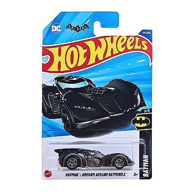Carro Hot Wheels Batman Arkham Asylum Batmobile Preto 2025 Lote K HYX81 2/5