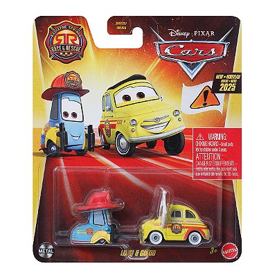 Carrinho Disney Pixar Cars Luigi e Guido JDG53