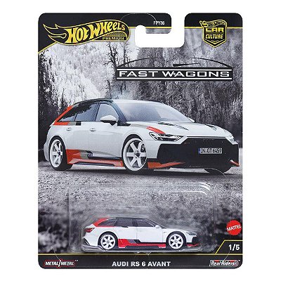 Carrinho Hot Wheels Premium Audi RS 6 Avant Car Culture Fast Wagons JBK51 1/5