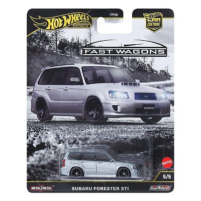 Carrinho Hot Wheels Premium Subaru Forester STI Car Culture Fast Wagons JBK87 5/5