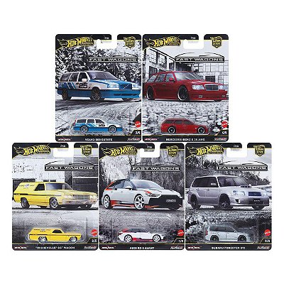 Carrinho Hot Wheels Premium Set Completo Car Culture Fast Wagons FPY86