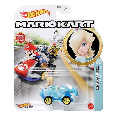 Carrinho Hot Wheels Mario Kart Rosalina Birthday Girl HBD32