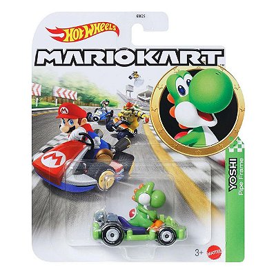 Carrinho Hot Wheels Mario Kart Yoshi Pipe Frame GRN19