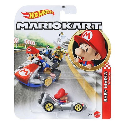 Carrinho Hot Wheels Mario Kart Baby Mario B-Dasher GRN12