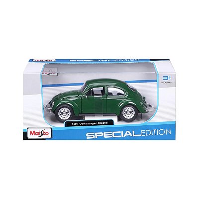 Carrinho Maisto 1:24 SE Volkswagen Beetle Verde 31926A