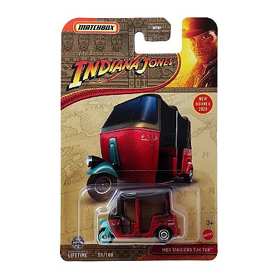 Carrinho Matchbox Indiana Jones MBX Tangiers Tuk Tuk 2024 HVL03 51/100