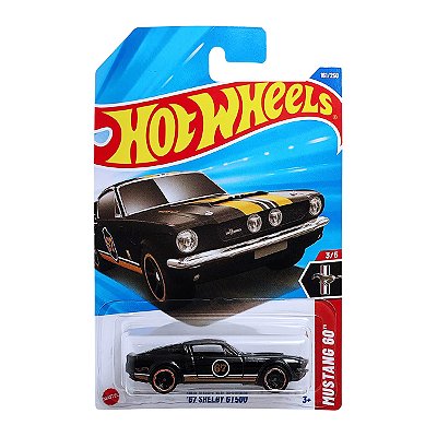 Carrinho Hot Wheels 67 Shelby GT500 Preto 2025 Lote P JBB94 3/5