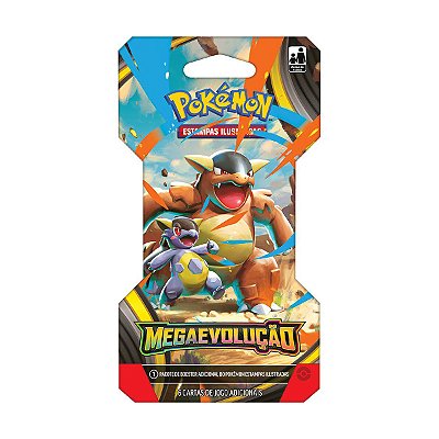 Booster com 6 Cartas Pokémon Mega Evolução Copag Cards