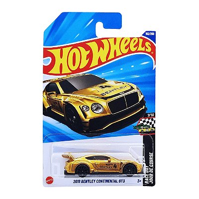 Carrinho Hot Wheels 2018 Bentley Continental GT3 2025 Lote Q JBC18 7/10