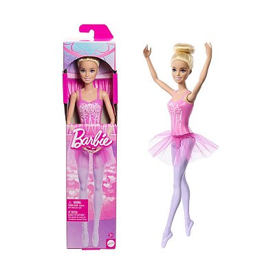 Boneca Mattel Barbie Profissões Bailarina Loira com Tutu Removível HRG34