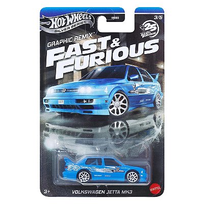 Carrinho Hot Wheels Silver Series Velozes e Furiosos Volkswagen Jetta MK3 JBY46