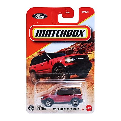 Carrinho Matchbox 2022 Ford Bronco Sport JBP38
