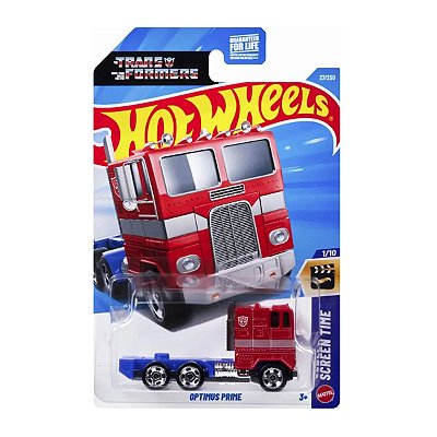 Carrinho Hot Wheels Transformers Optimus Prime 2026 Lote B JJJ00 1/10