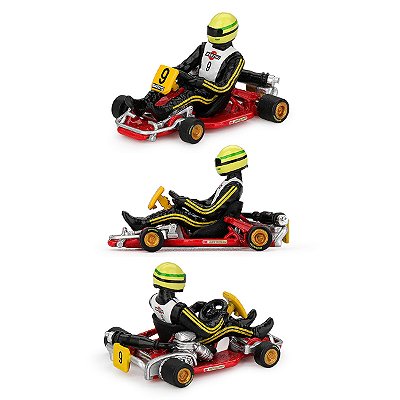 PRÉ-VENDA Carrinho Miniatura Mini GT Senna Kart Formula K #9 Ayrton Senna da Silva 1981