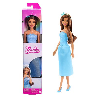 Boneca Mattel Barbie Fantasy Coleção de Donzelas Morena JDM70