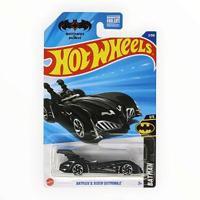 Carrinho Hot Wheels Batman & Robin Batmobile 2024 Lote M HTD51 2/5