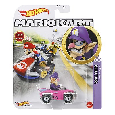 Carrinho Hot Wheels Mario Kart Waluigi Badwagon GJH54