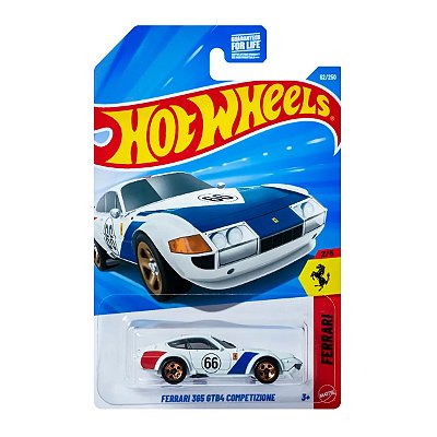 Carrinho Hot Wheels Ferrari 365 GTB4 Competizione Branca 2026 Lote C JJJ30 2/5