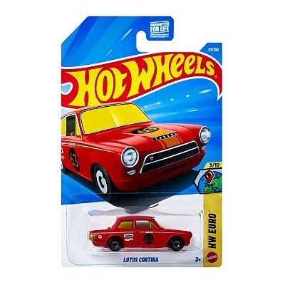 Carrinho Hot Wheels Lotus Cortina Vermelho 2026 Lote C JJJ34 3/10