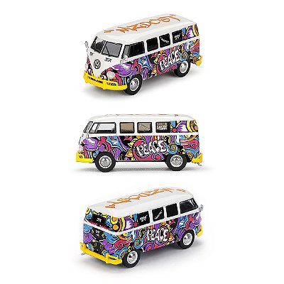 PRÉ-VENDA Carrinho Miniatura Mini GT #1191 Volkswagen T1 Microbus Mizu Design