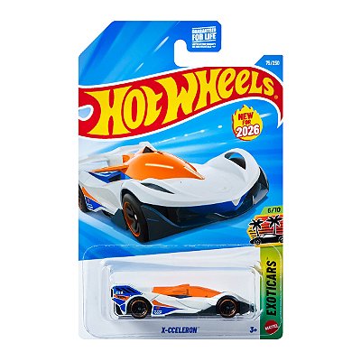 Carrinho Hot Wheels X-Cceleron 2026 Lote D JJH43 6/10