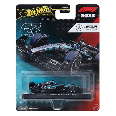 Carrinho Hot Wheels Premium Formula 1 Mercedes-AMG Petronas Formula One Team #63 JKD80