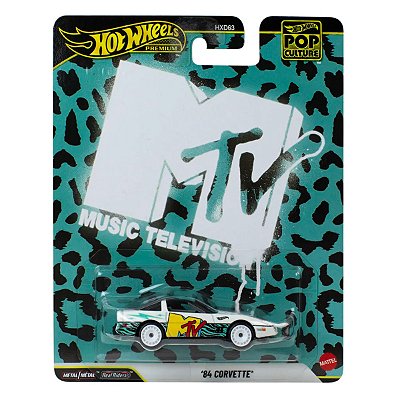 Carrinho Hot Wheels Premium Pop Culture MTV 84 Corvette JHW93