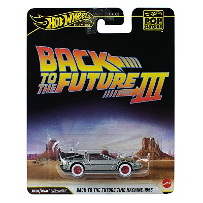 Carrinho Hot Wheels Premium Pop Culture Back to the Future Time Machine 1955 JHW94