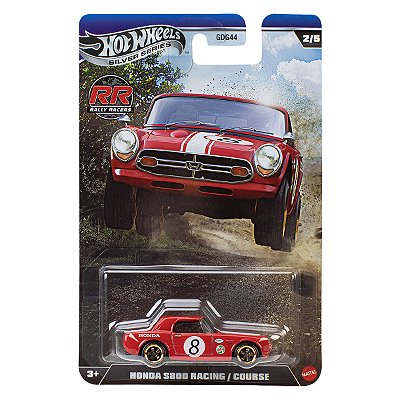 Carrinho Hot Wheels Silver Series RR Rally Racers Honda S800 Racing JKX62