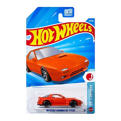 Carrinho Hot Wheels 89 Mazda Savanna RX-7 FC3S JDM 2026 Lote E JJJ72 5/10