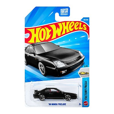 Carrinho Hot Wheels 98 Honda Prelude Preto 2026 Lote F JJJ89 5/5