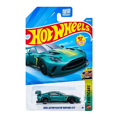 Carrinho Hot Wheels 2024 Aston Martin Vantage GT3 2026 Lote F JJH55 9/10