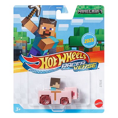 Carrinho Hot Wheels RacerVerse Minecraft Steve JCV85