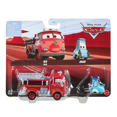 Carro Disney Pixar Cars Pack Vermelho e Guido JKW74