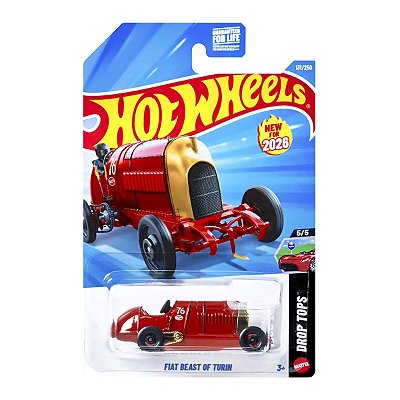 Carrinho Hot Wheels Fiat Beast of Turin 2026 Lote G JJH48