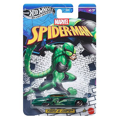 Carrinho Hot Wheels Silver Series Spider-Man Fish'd e Chip'd JKX28