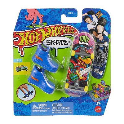 Skate de Dedo Hot Wheels Tony Hawk Sir Lizard JGL98