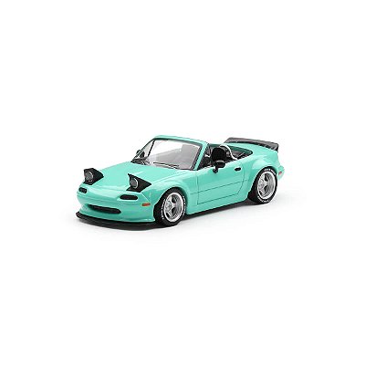 PRÉ-VENDA Mini GT #1249 Mazda MX-5 (NA) Pandem Mint Green LHD