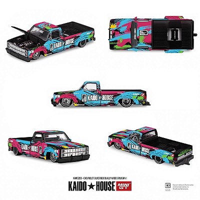 PRÉ-VENDA Mini GT Kaido House #285 Chevrolet Silverado Dually Kaido Splash V1