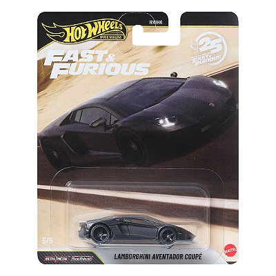 Carrinho Hot Wheels Premium Velozes e Furiosos Lamborghini Aventador Coupé JHW77