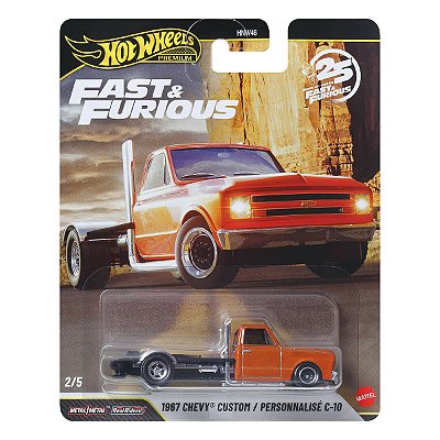 Carrinho Hot Wheels Premium Velozes e Furiosos 1967 Chevy Custom C-10 JHW61