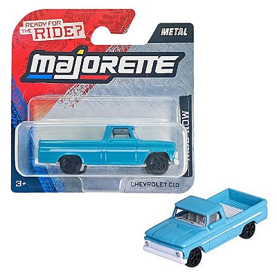 Majorette carrinho Chevrolet C10 Azul Ride Now