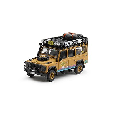 PRÉ-VENDA Mini GT #1309 Land Rover Defender 110 1998 Camel Trophy Tierra del Fuego CT.10 USA
