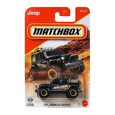 Carrinho Matchbox Jeep Wrangler Superlift JJP56