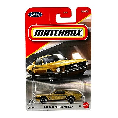 Carrinho Matchbox 1968 Ford Mustang Fastback JNK50