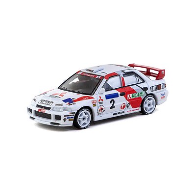 PRÉ-VENDA Tarmac Works Mitsubishi Lancer Evolution III Hong Kong Beijing Rally 1996 Winner Ari Vatanen Christian Gilbert