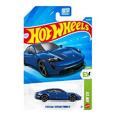 Carrinho Hot Wheels Porsche Taycan Turbo S 2026 Lote J JJL01